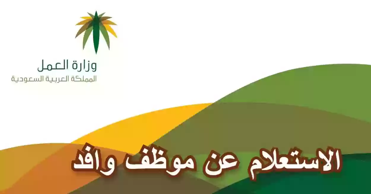 خطوات الاستعلام عن الوافدين